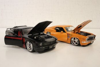 2 Die-cast  Model 1970 Ford Mustang Boss 429 Big Time Muscle Series Jada