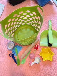Children's Baking Kit, Storage Basket & Dustpan & Broom