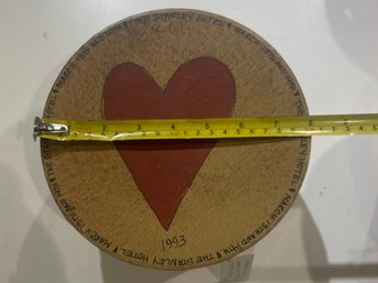 Hand Painted Round Box With Lid