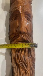 Carved River Bark Man