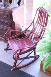American Rustic Painted Twig Rocker