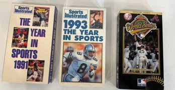 3 VHS Sports Tapes