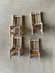 4 Dollhouse Chairs