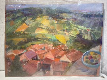 Original Art  - View Of The Fields   CB 18