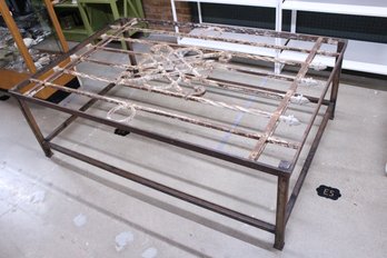 Large Artistic Iron Coffee/out Door Table