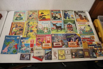 Vintage Children's Books And Audio Cassettes