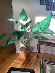 Large Faux   Elephant Ear Plant, 6.5 Feet High, Large Span