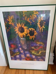 Framed Sunflower Print