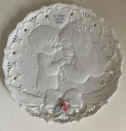 Precious Moments Wedding Plate To Have And To Hold