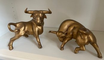 Ceramic Bull Figurines