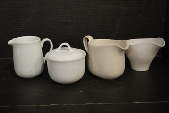 Corning Ware Cream And Sugar Dishes