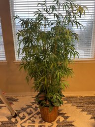 Faux Bamboo Plant, 7 Feet Tall