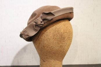 Vintage Brown Felt Hat