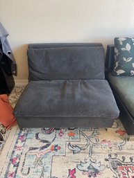 Faux Leather Grey Lounge Chair