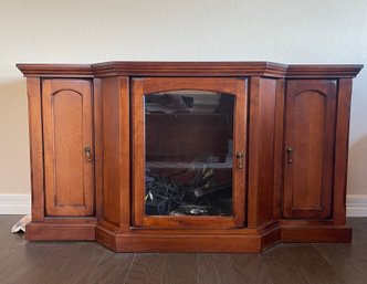Glass Front Credenza