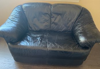 Black Leather Loveseat