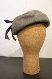 Vintage Glenover Gray Wool Beret