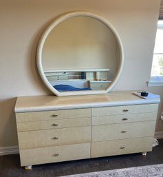 Dresser With Round Mirror