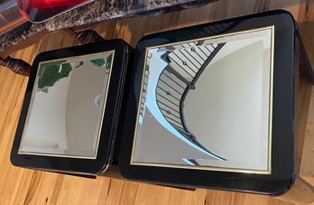Mirrored End Tables, Set Of 2