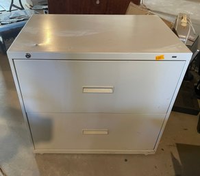 Grey 2 Drawer Filing Cabinet