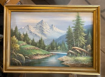Original Signed Painting,  Grand Tetons