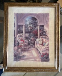 Framed Art Print Of Porch Scene