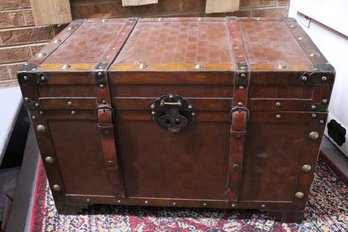 Antique Style Large Wooden Trunk
