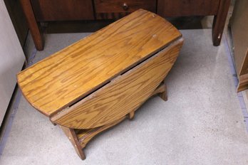 Hard Wood Vintage Drop Leaf Coffee Table