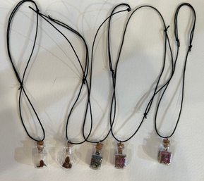 Tiny Vial Necklaces- 5