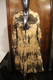 Women's Long Rabbit Fur Coat