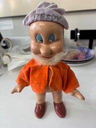 Seven Dwarf - Sleepy 1937-1938 From Walt Disney, Knickerbocker Toy Company 10 Inch's Tall