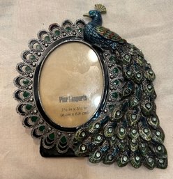 Peacock Metal Picture Frame
