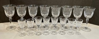 Crystal Wine Glasses, Set Of 16