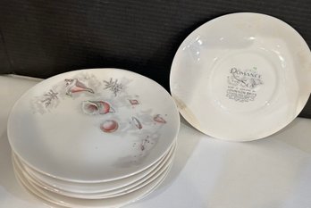 Sea Shell Plates- Romance Of The Sea, Set Of 10