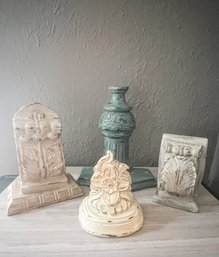 Four Wood Carved Corbels
