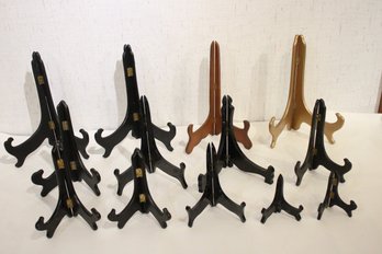 13 Wood Plate Stands