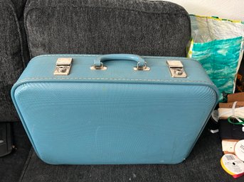 Vintage Blue Suitcase