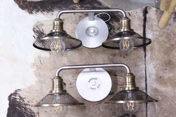 Like New Hinkley Rigby Antique Nickel Wall Scone