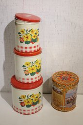 Vintage Tin Canisters