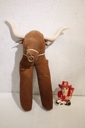 Longhorn Bull Boot Shapers, Nebraska Herbie Husker Cornhuskers Piggy Bank