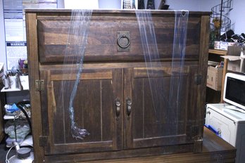 Dark Wood Rustic Buffet