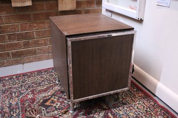 Vintage Mini Fridge With Keg