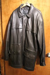 Tannery West Men's XL Long Leather Jacket