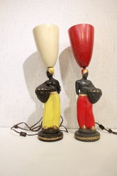 2 Nubian Table Lamps
