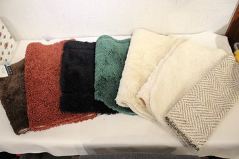 Knit, Fuzzy Bathroom Rugs