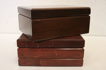 2 Vintage Cherry Wood Humidors