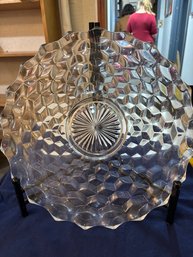 Vintage Fostoria American 14' Torte Plate