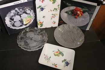 3 Vintage Japanese Serving Dishes In Original Boxes