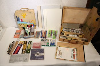 Assorted Vintage & Contemporary Artist's Supply Lot