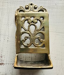 Vintage Brass Match Holder